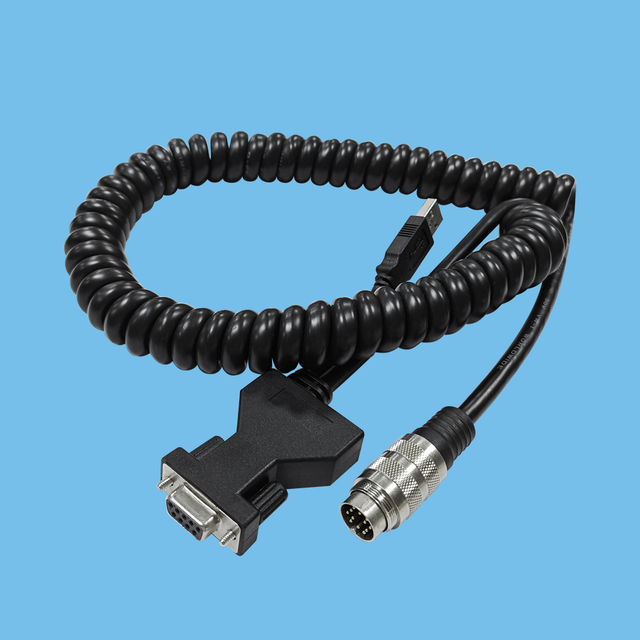 DB9 to 12P aviation with spring wire connection line
