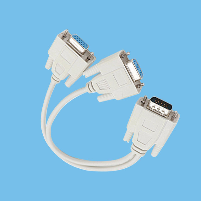 Vga 1/2 male/female video cable