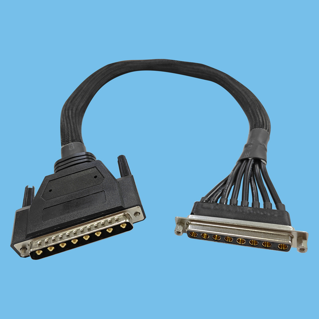 8-core D-SUB high current connector