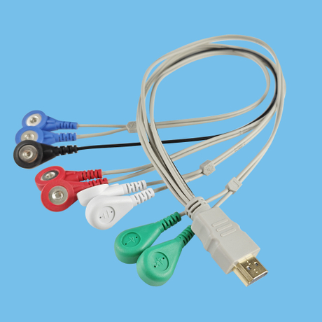 HDMI one drag nine electrode female buckle instrument wire