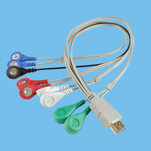 HDMI one drag nine electrode female buckle instrument wire