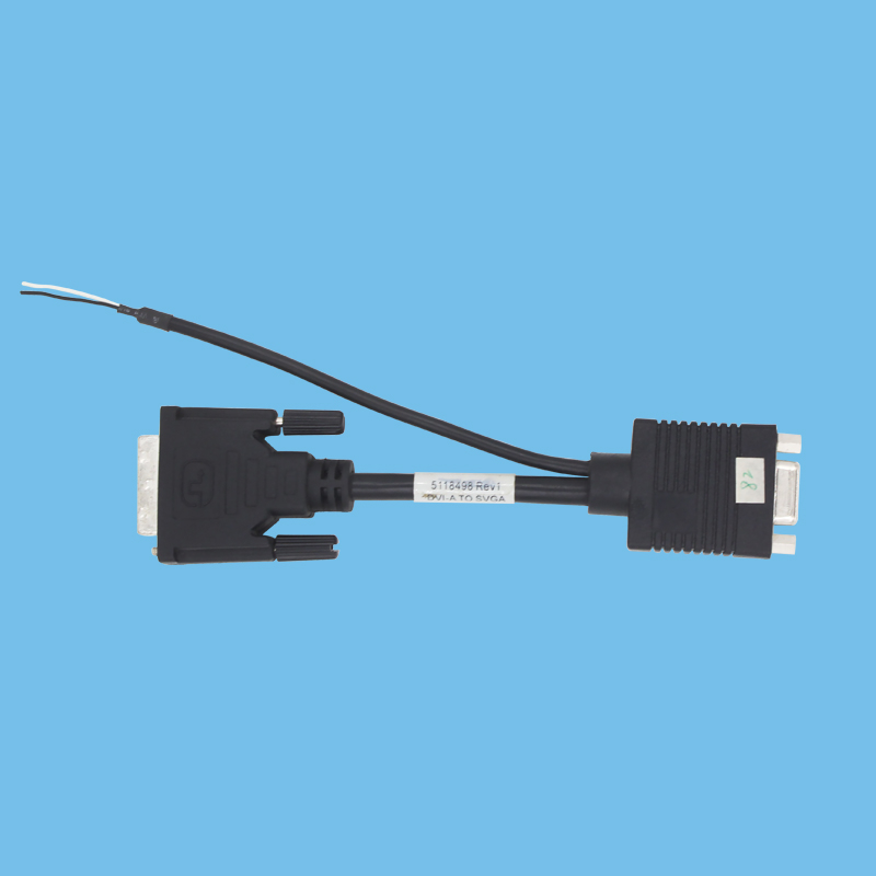 Image capture cable HDDB 15 PIN male - DVI 18+1 male 360 degree EMI protection