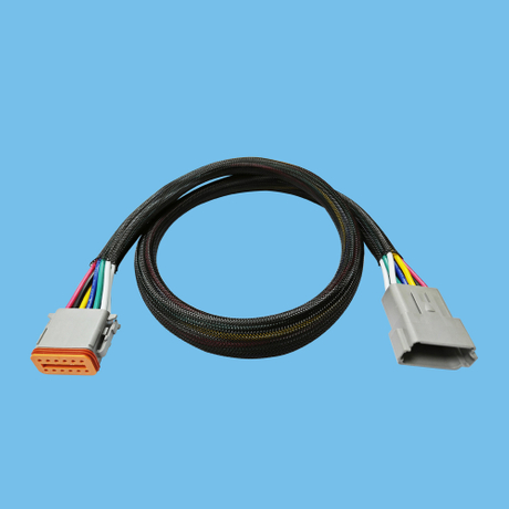 DT double row 12P A-type male and female head extension wire