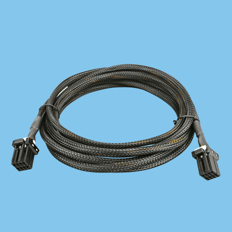 8-pin plug-in wiring harness - tape braiding