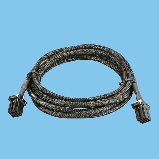 8-pin plug-in wiring harness - tape braiding