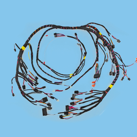 Customized plugins integrate multi-functional wiring harnesses