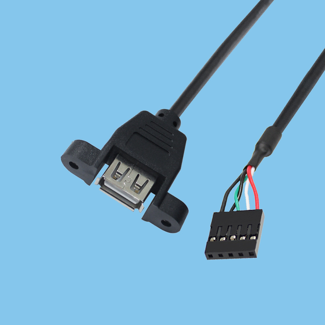 USB female to DuPont 5P female wire harness