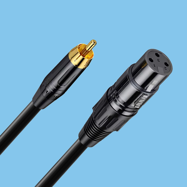 Three core XLR female head XLR to RCA audio cable
