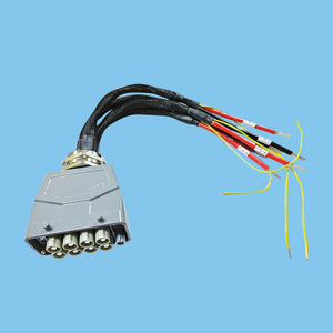 Rectangular heavy-duty connector/aviation plug H-series industrial high current socket