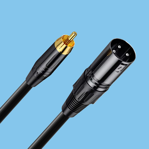 Three core XLR male XLR to RCA audio cable