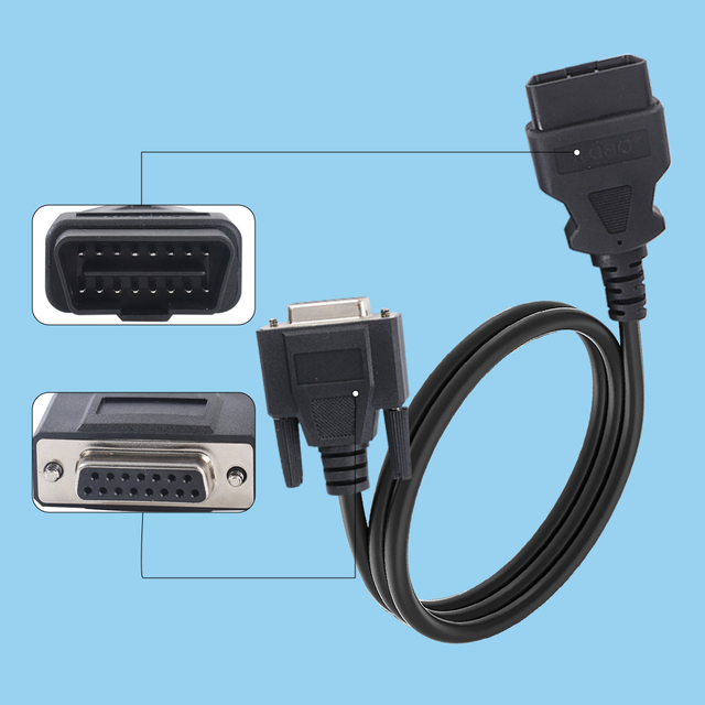 MOBD male to DB15P female adapter extension cable