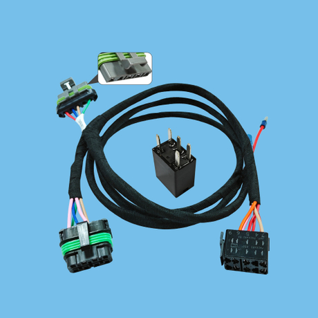 Customized waterproof (with relay) car wiring harness