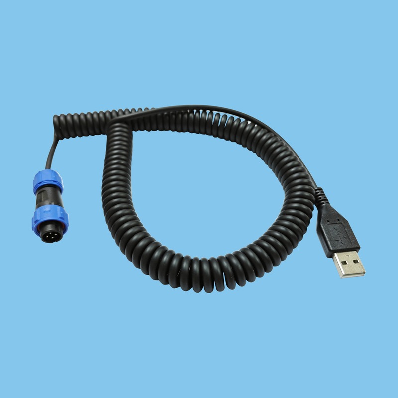 4-core aviation waterproof plug to USB connection cable