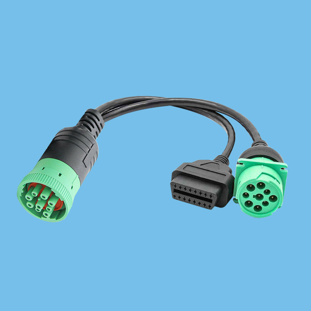 9-pin OBD2Y adapter J1939 truck cable
