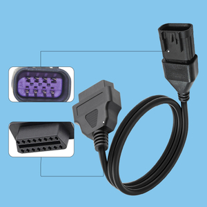 OBD2 to 8-pin automotive diagnostic adapter connection line