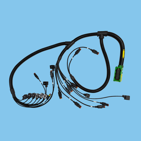 Customized automotive engine and gearbox integrated wiring harness
