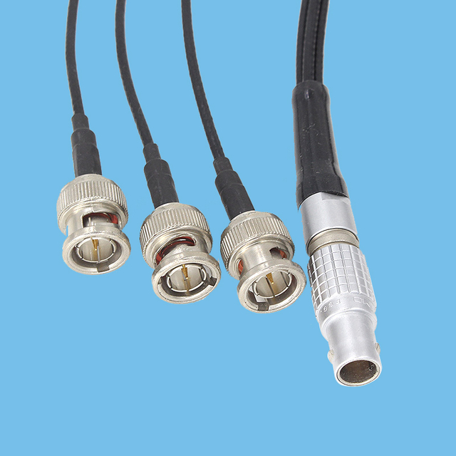 ODU 6 PIN Self-Locking Connector - BNC Wire RG316