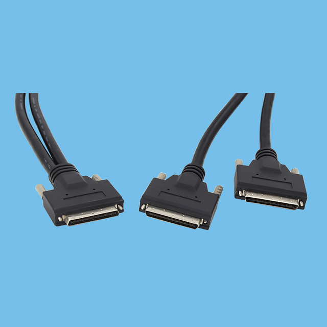 HPDB 68 PIN male - male Double-ended parallel 360 degree EMI protection for industrial equipment data acquisition