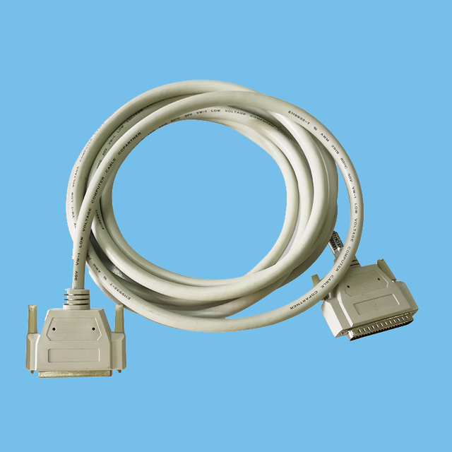 Data transmission cable DB 25 PIN male - female 360 degree EMI protection