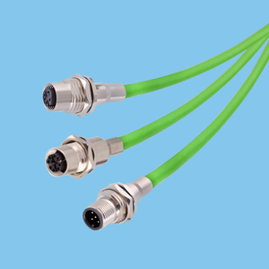 M12 shielded waterproof socket connection wire