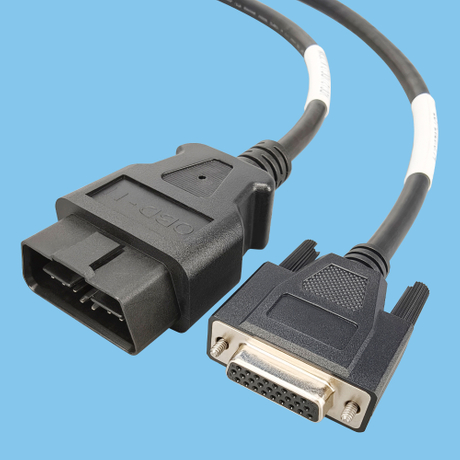 D-SUB 26-pin to OBD automotive diagnostic wiring harness